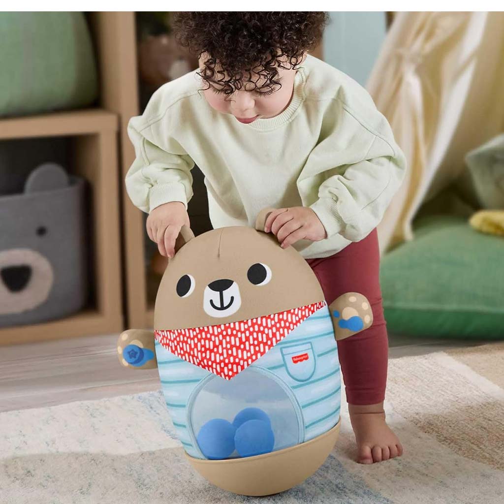 Fisher-Price: Stehauf-Bär für Babys – Mattel kép 2
