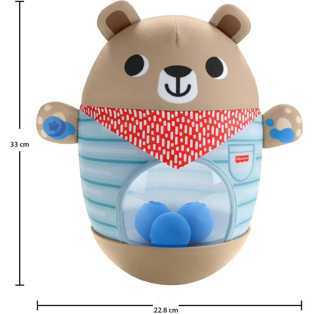 Fisher-Price: Stehauf-Bär für Babys – Mattel kép 4