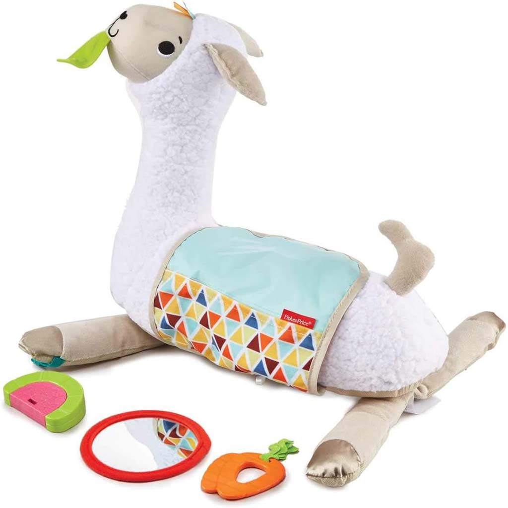 Fisher-Price: Kleine-Kuschelfreund Lama Babyspielzeug – Mattel kép 2