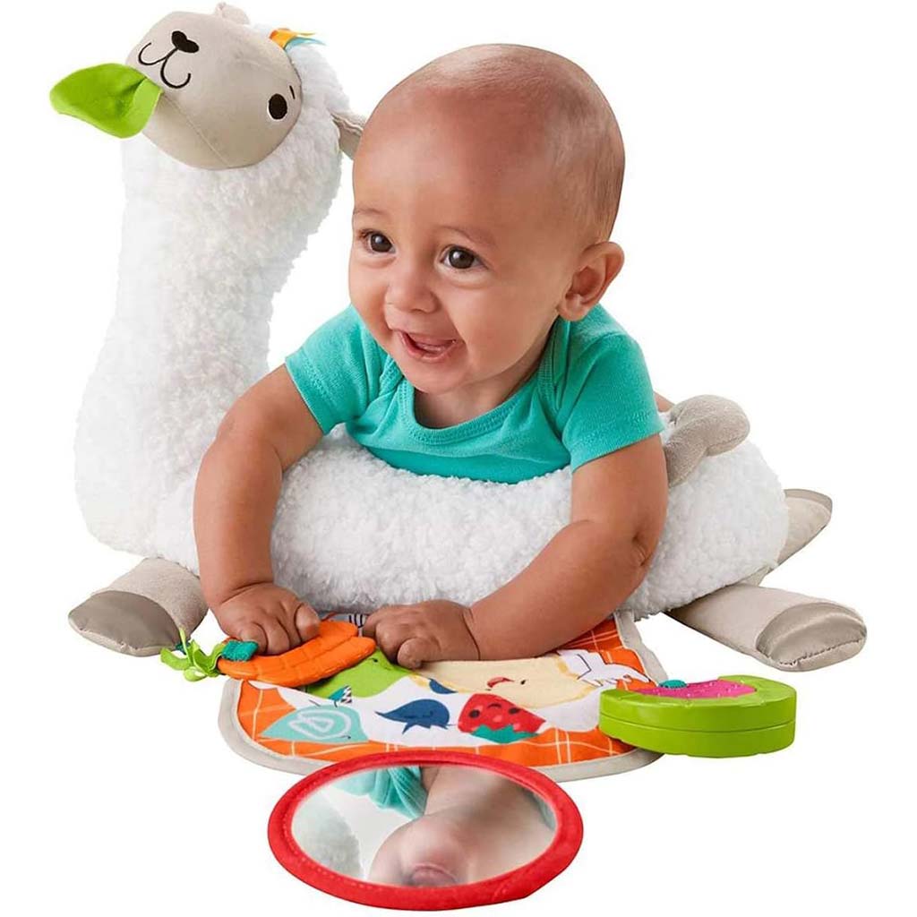 Fisher-Price: Kleine-Kuschelfreund Lama Babyspielzeug – Mattel kép 3