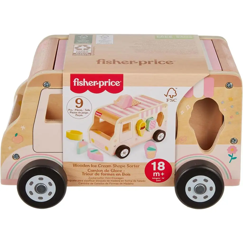 Fisher-Price: Wood Eiswaagen-Formensortierer - Mattel