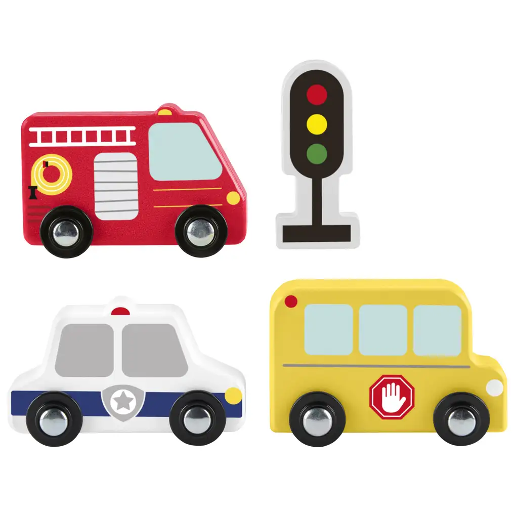 Fisher-Price: Wood Holz-Autoset - Mattel kép 2