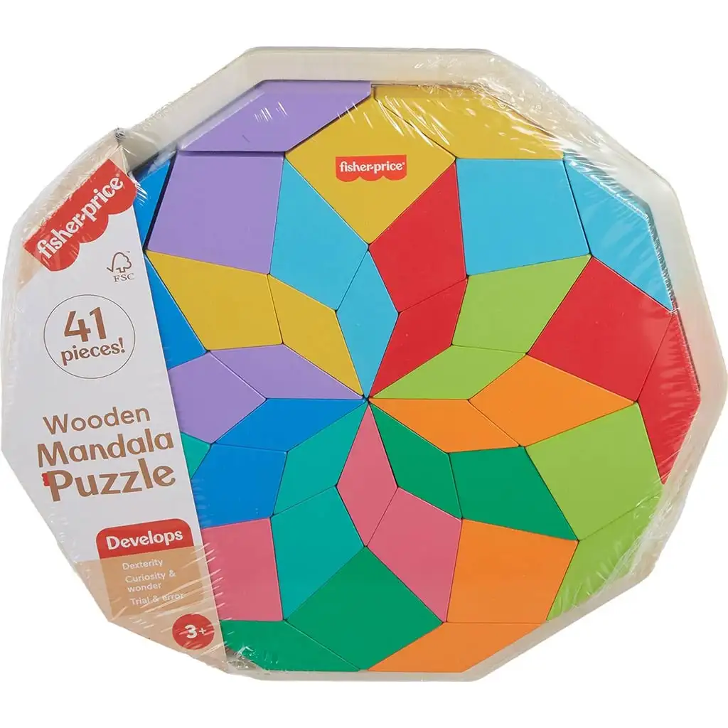 Fisher-Price: Wood Fa Mandala Farb-Puzzle - Mattel