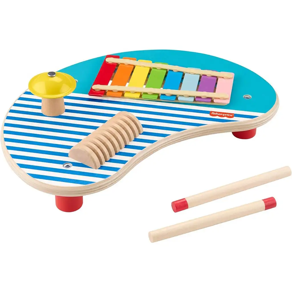 Fisher-Price: Wood Fa Xylophon-Musiktisch - Mattel kép 2
