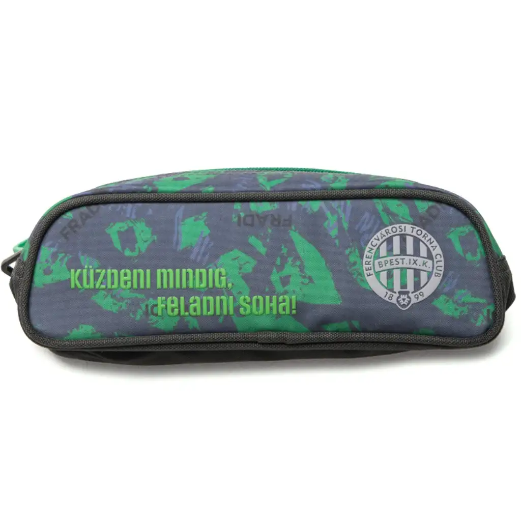 Fradi tarnfarbenes zylindrisches Federmäppchen mit zwei Fächern