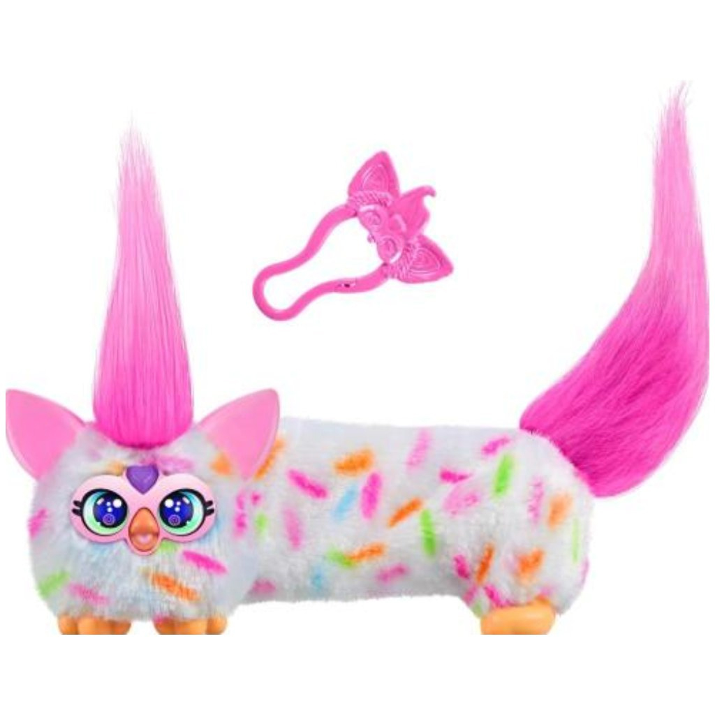 Furby: DJ Furblets Berry-Cup-Cake interaktive Plüschfigur – Hasbro kép 2