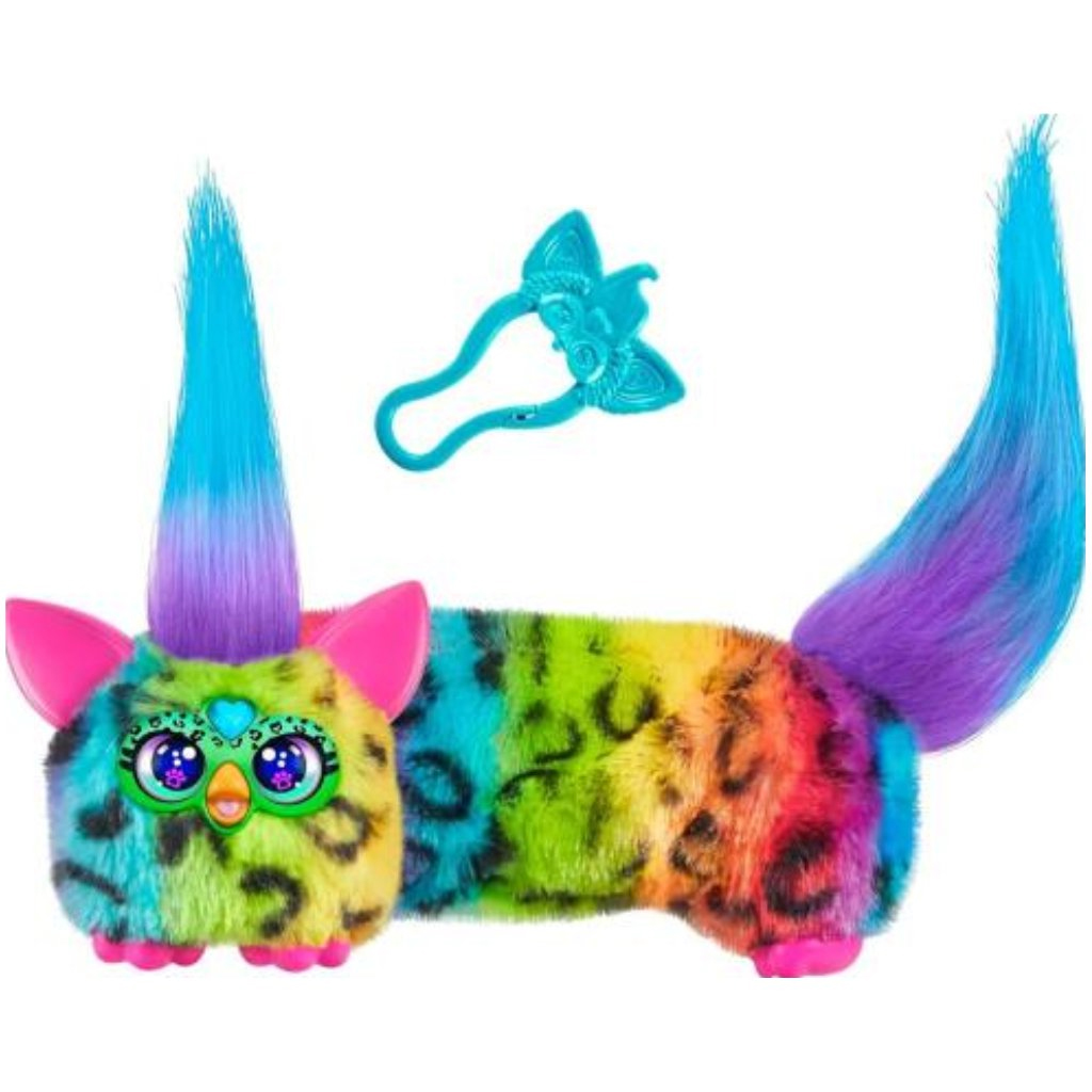 Furby: DJ Furblets Rain-Bow-Kat interaktives Plüschfigur – Hasbro kép 2