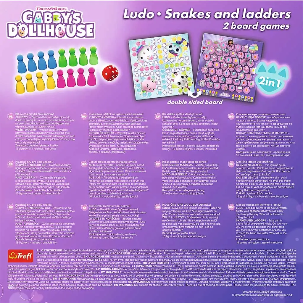 Gabis Puppenhaus: 2-in-1 Brettspiel-Set - Trefl kép 3