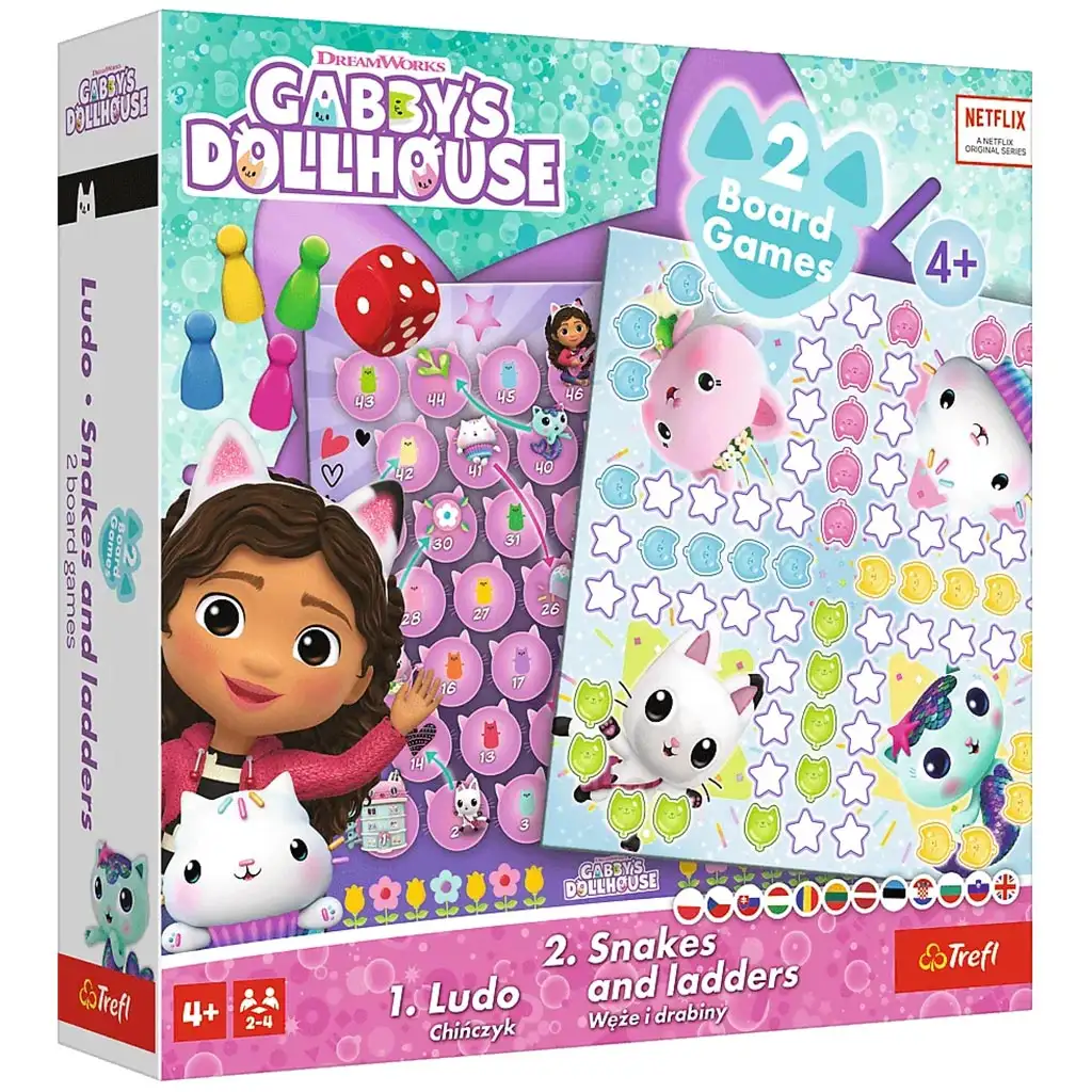 Gabis Puppenhaus: 2-in-1 Brettspiel-Set - Trefl