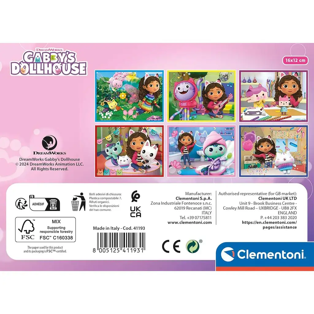 Gabis Puppenhaus 12-teiliges Märchenwürfel-Set - Clementoni kép 2