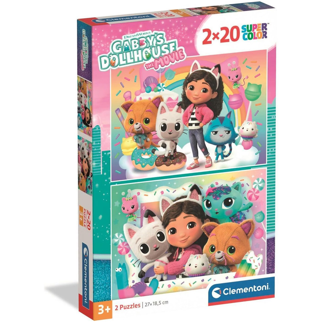 Gabis Puppenhaus 2 x 20-teiliges Supercolor-Puzzle - Clementoni