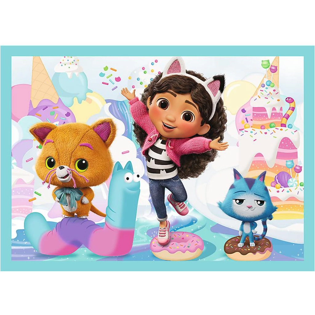 Gabis Puppenhaus 4-in-1 Puzzle mit 35, 48, 54 und 70 Teilen – Trefl kép 2