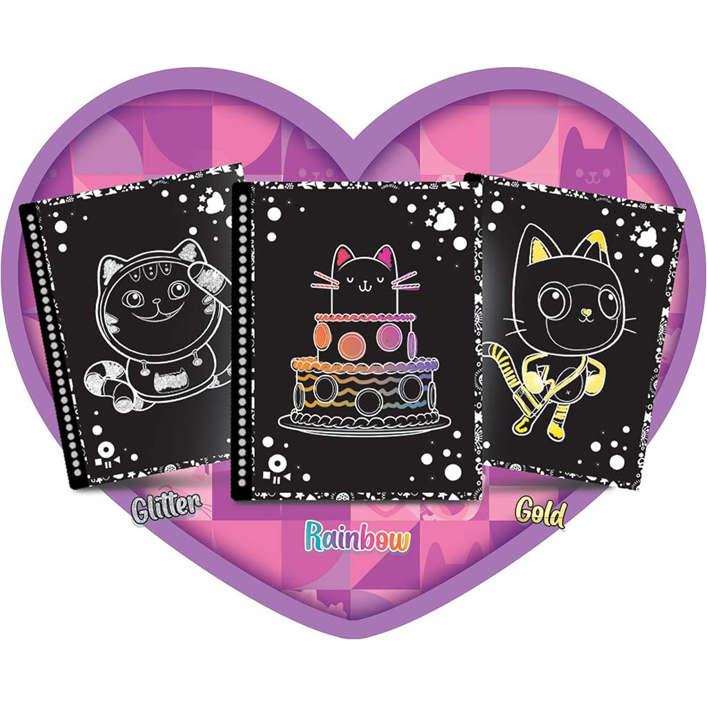 Gabis Puppenhaus A-meow-zing Kratzbilder Kreativset 44 Seiten - Lisciani kép 3