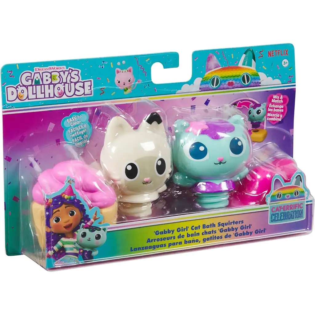 Gabis Puppenhaus: Mercat und Pandy Paws Badespielzeug Spritzfiguren - Spin Master