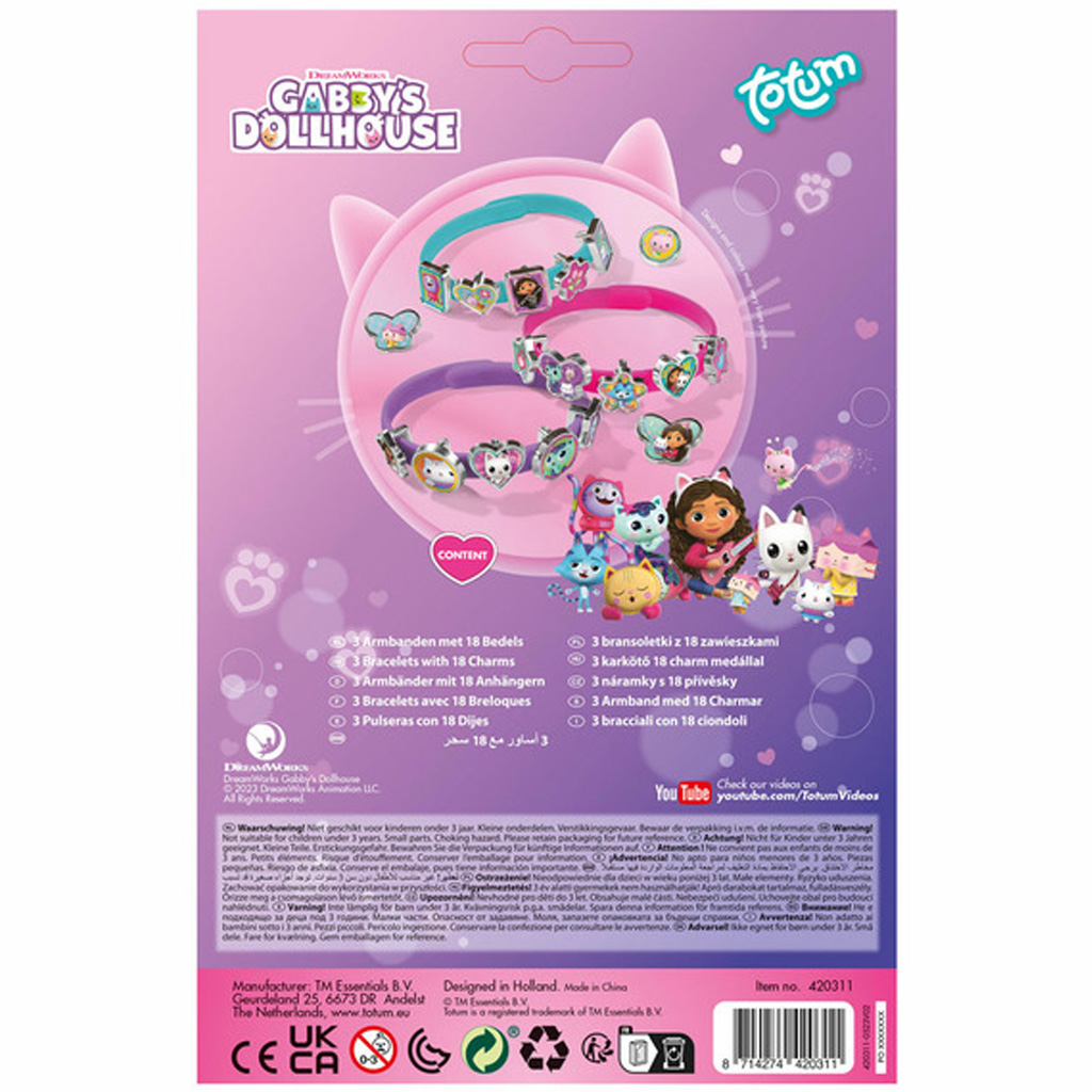 Gabis Puppenhaus Armband‑Bastelset – kreatives Spielset – Totum kép 4