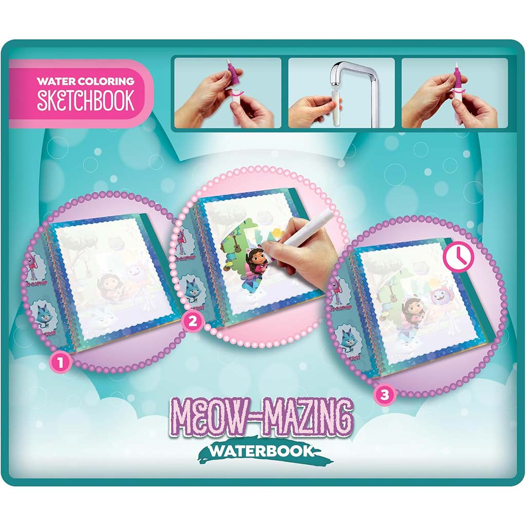 Gabys Puppenhaus Meow-Mazing Wasser-Malbuch – Lisciani kép 3