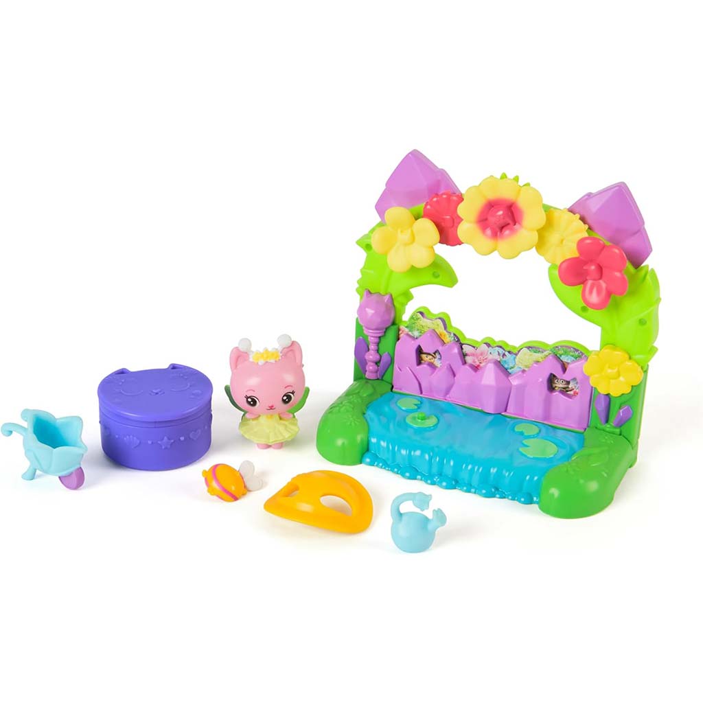 Gabis Puppenhaus Film: Kristallgarten-Balkon-Spielset - Spin Master kép 2