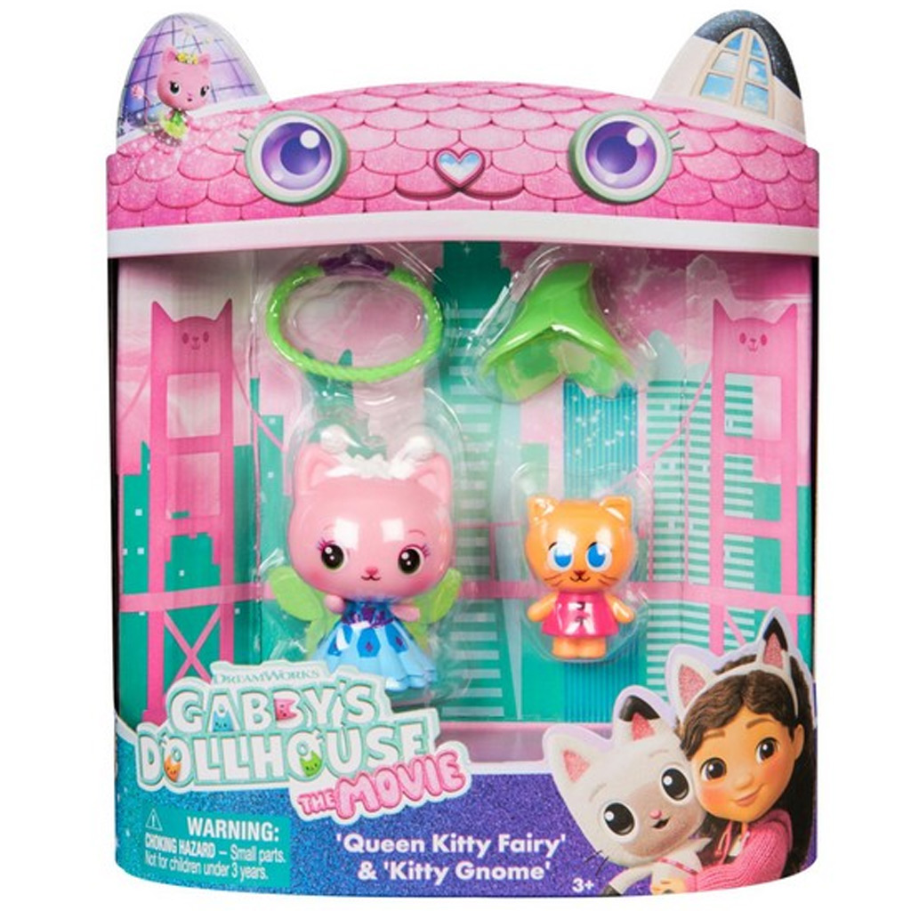 Gabis Puppenhaus Kino – Queen Kitty Fairy und Kitty Gnome 2er-Figurenpack – Spin Master