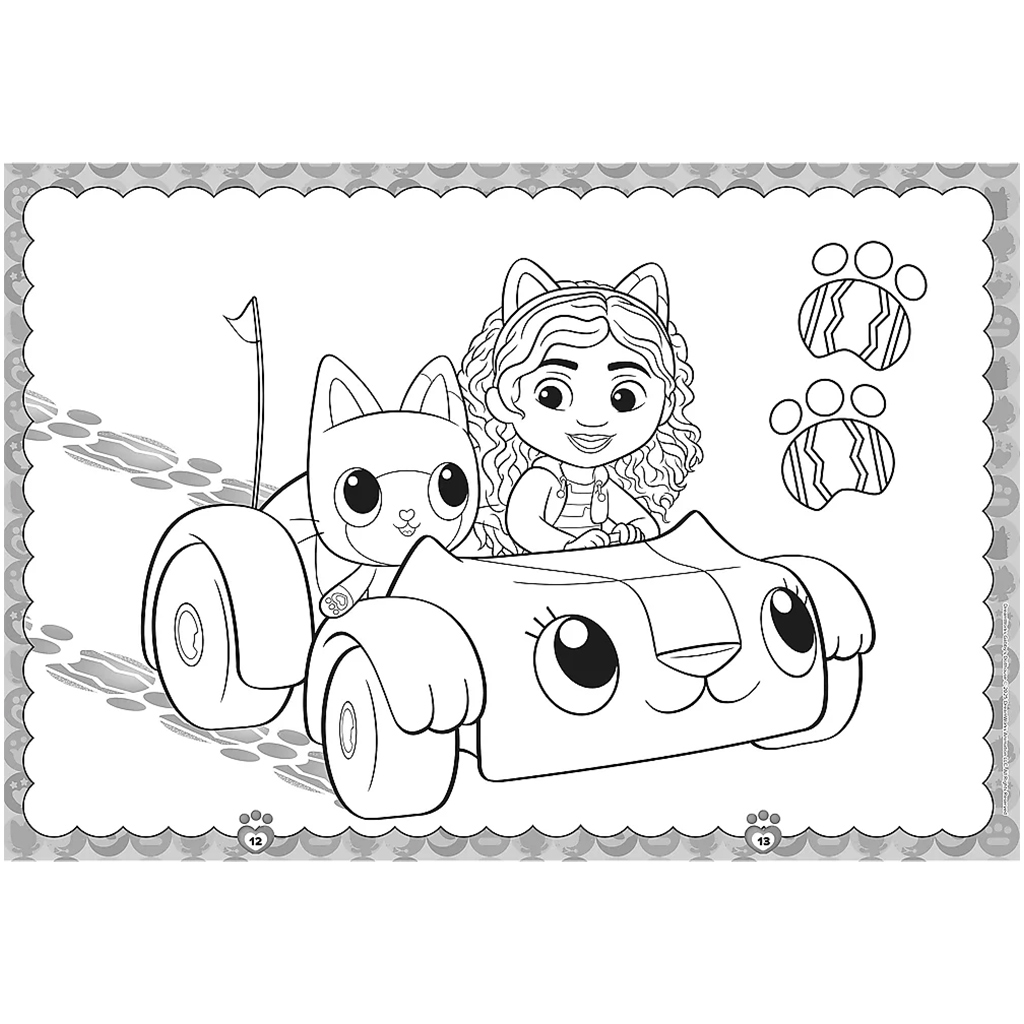 Gabis Puppenhaus: Gabi und Pandis Pfoten Ausmalbuch - Trefl kép 3