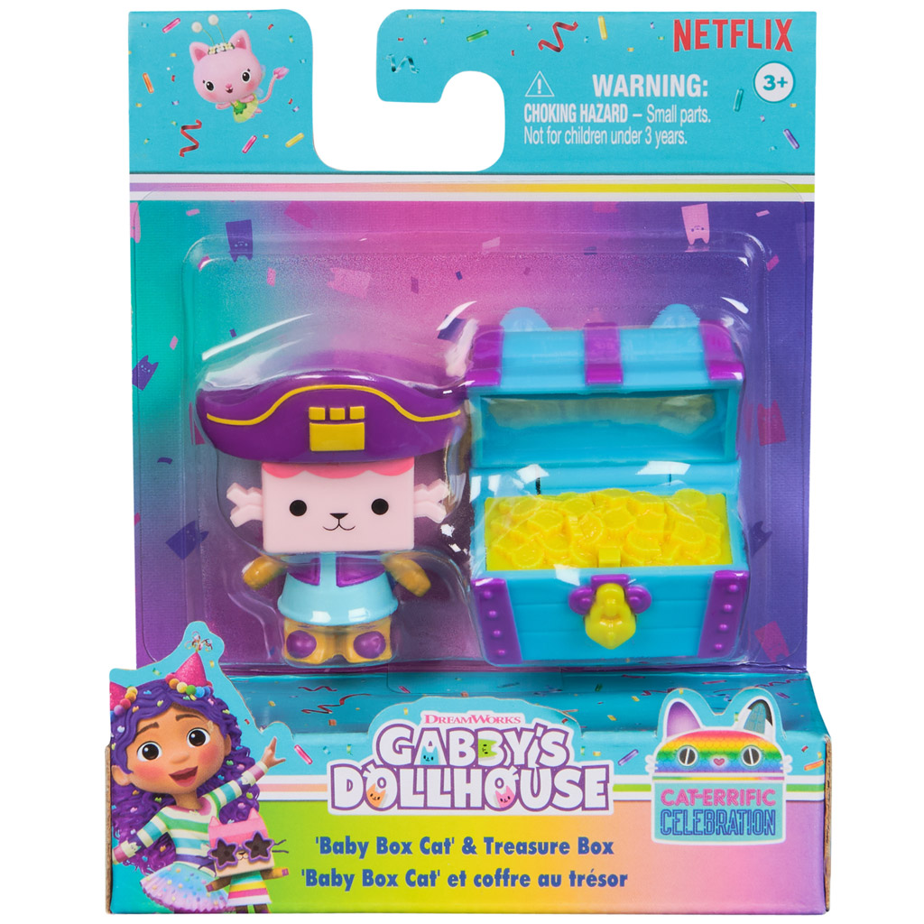 Gabis Puppenhaus: Baby Kätzchen und ihre Schatztruhe Spielset - Spin Master kép 1