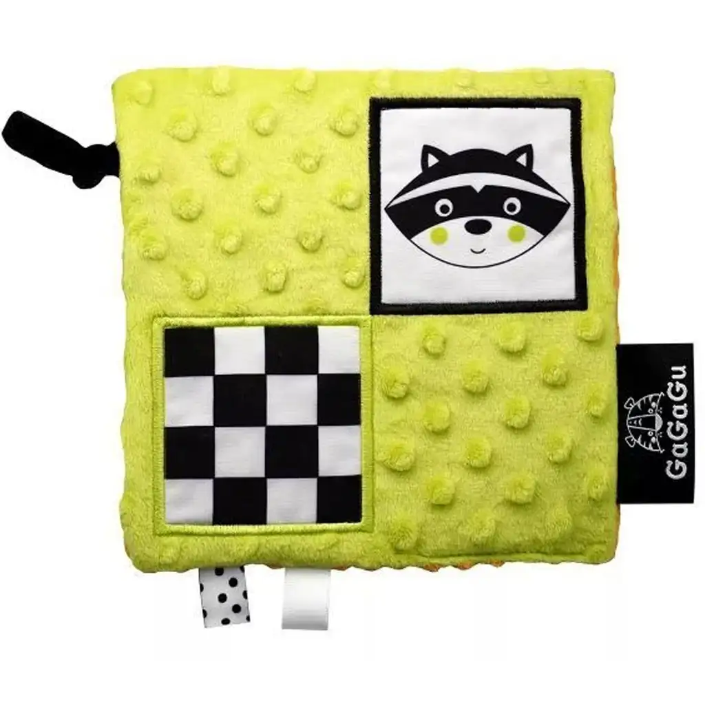GaGaGu: beidseitiges sensorisches Tuch mit Pinguin- und Waschbärmuster kép 2