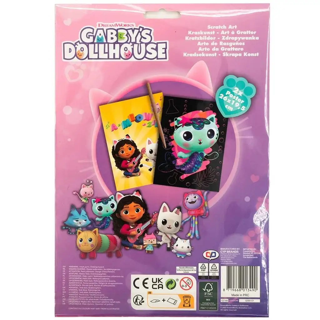 Gabis Puppenhaus: Kratzbild-Poster-Set, 2-teilig kép 3