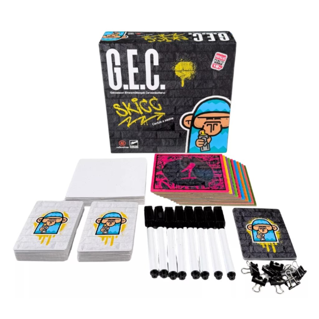 G.E.C. Skizzen-Brettspiel kép 2