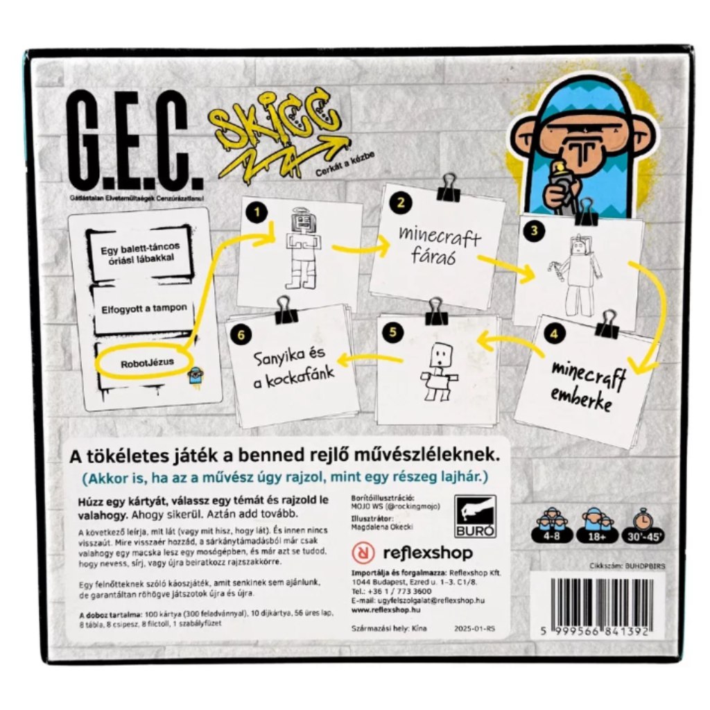 G.E.C. Skizzen-Brettspiel kép 3
