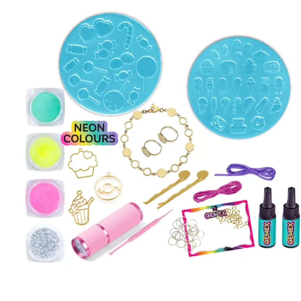 Gemex: Schmuck-Bastelset zur Herstellung von Edelstein-Süßigkeiten aus Gel kép 2