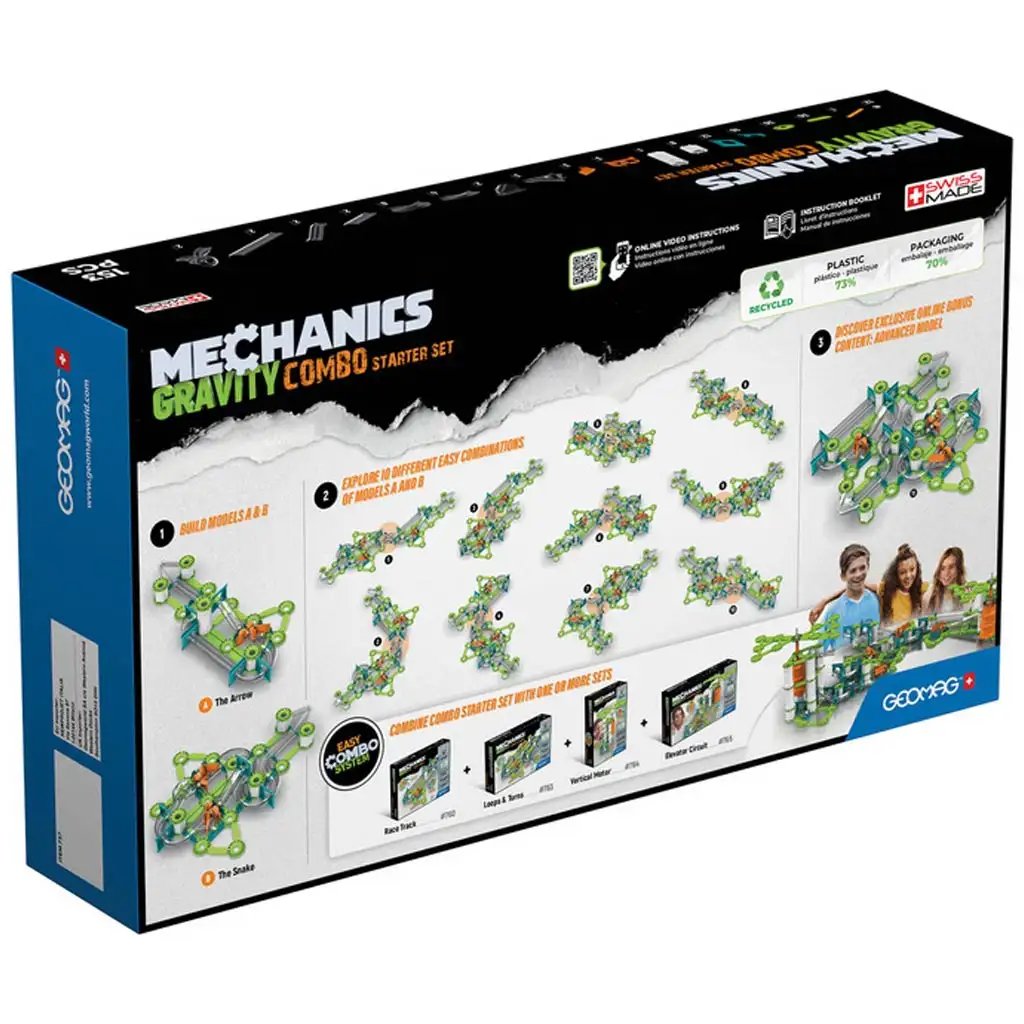 Geomag: Mechanics Gravity Recycled Starter-Set 153 Stk. kép 2