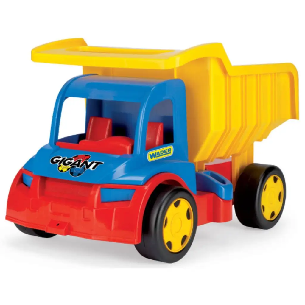 Gigant Riesen-Kipper mit einer Tragfähigkeit von 150 kg in Blau-Gelb - Wader