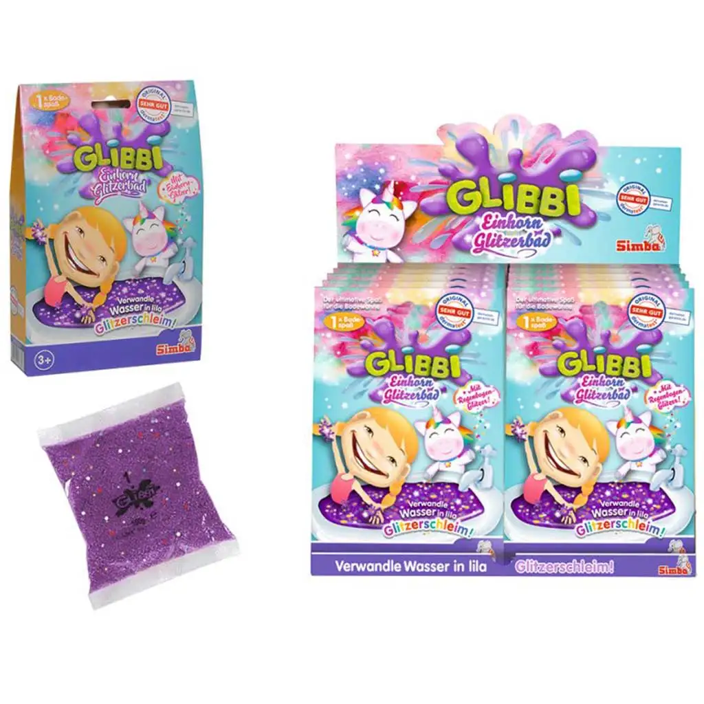 Glibbi: Glitzerndes Einhorn-Slime-Badegel - Simba Toys kép 2