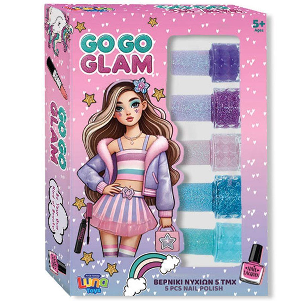 Luna: GO-GO-Glam 5-teiliges Nagellack-Set kép 1