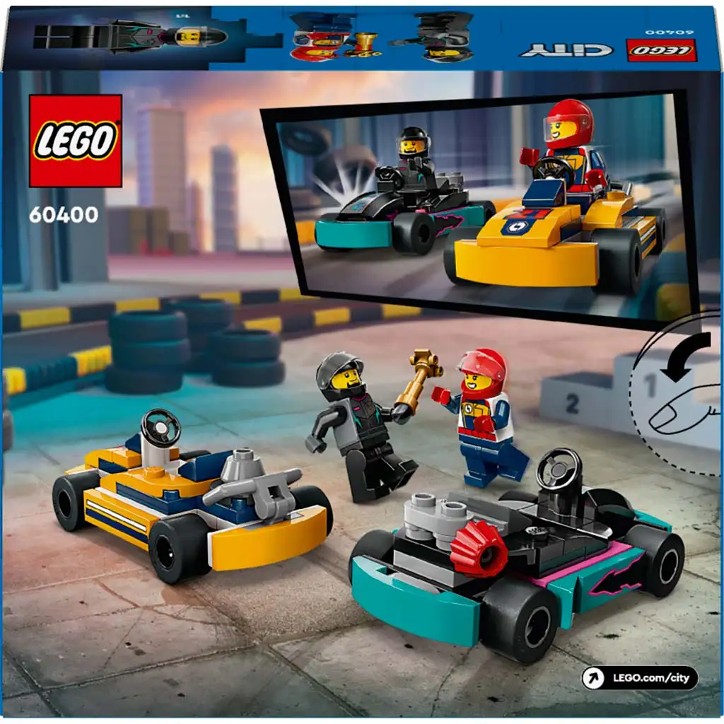LEGO® City: Gokarts und Rennfahrer (60400) kép 2