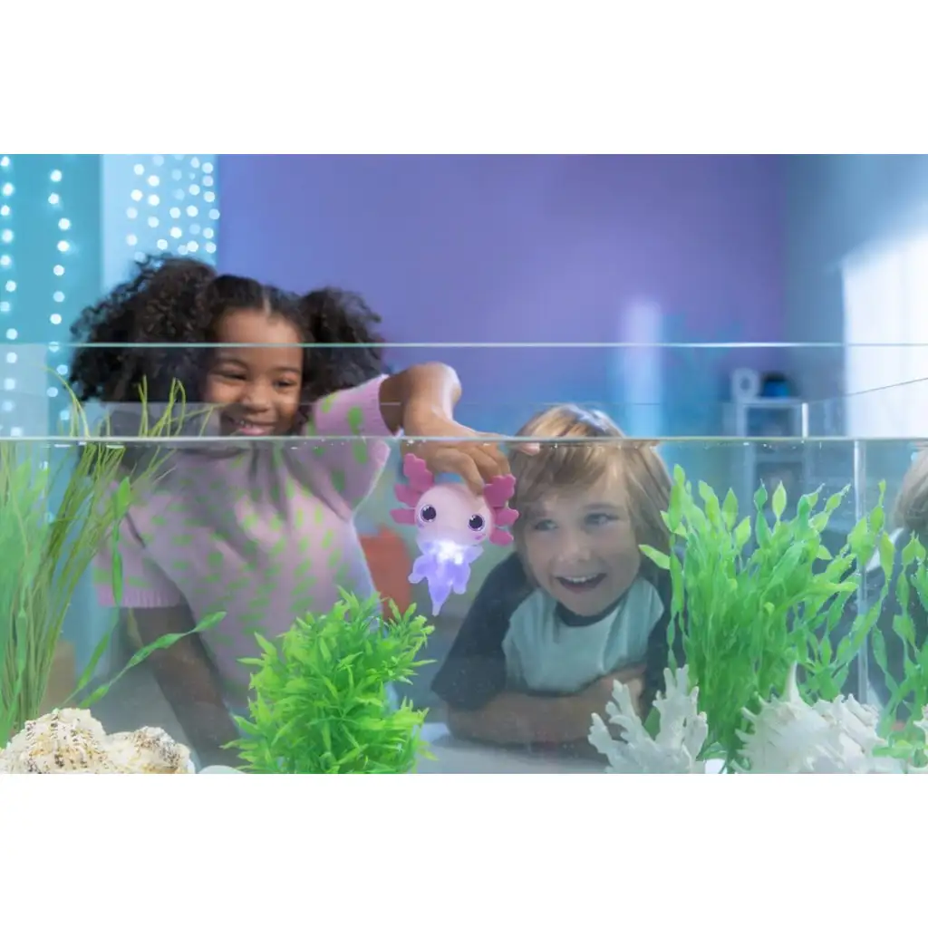 Lets Glo Axolotl leuchtender Wasserfreund in Rosa kép 3