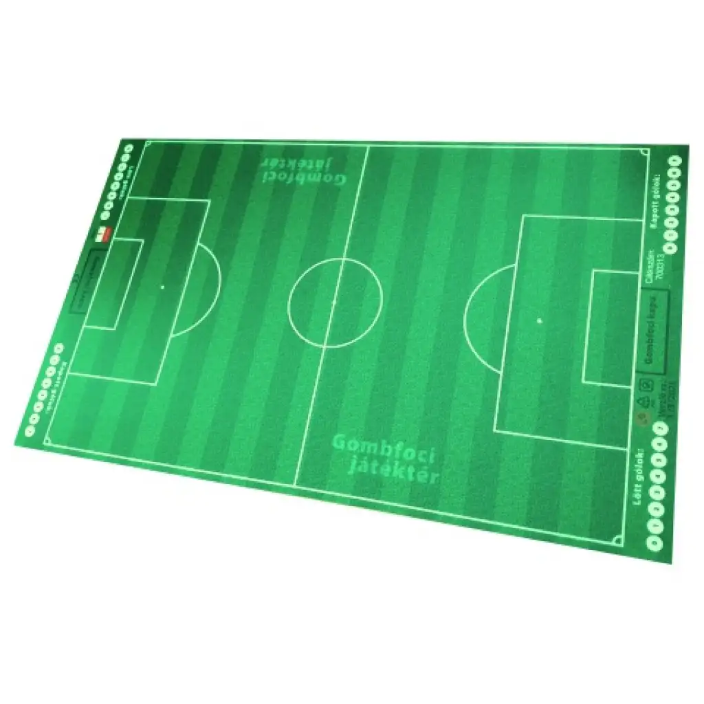 Tischfußballfeld 55x90cm, im Aufbewahrungskoffer mit Geschenk-Teamaufkleberset kép 3