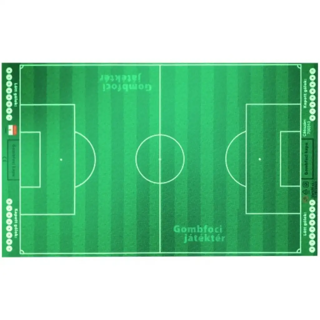 Tischfußballfeld 55x90cm, im Aufbewahrungskoffer mit Geschenk-Teamaufkleberset kép 2