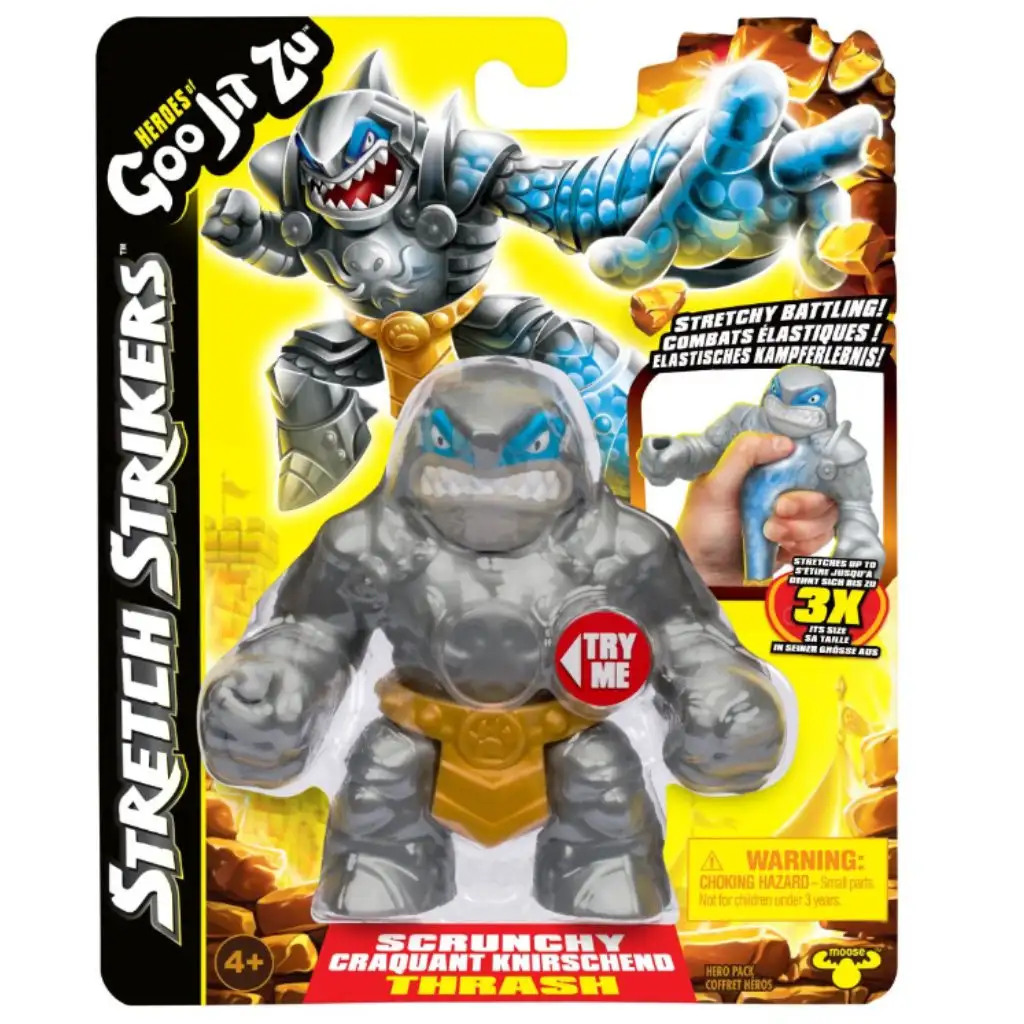 Heroes of Goo Jit Zu: Dehnbare Actionfigur der kämpfenden Kreaturen - Thrash kép 2