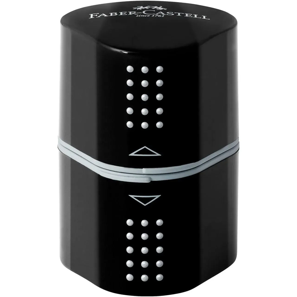 Faber-Castell: Grip 2001 Trio Spitzer schwarz 1 Stück