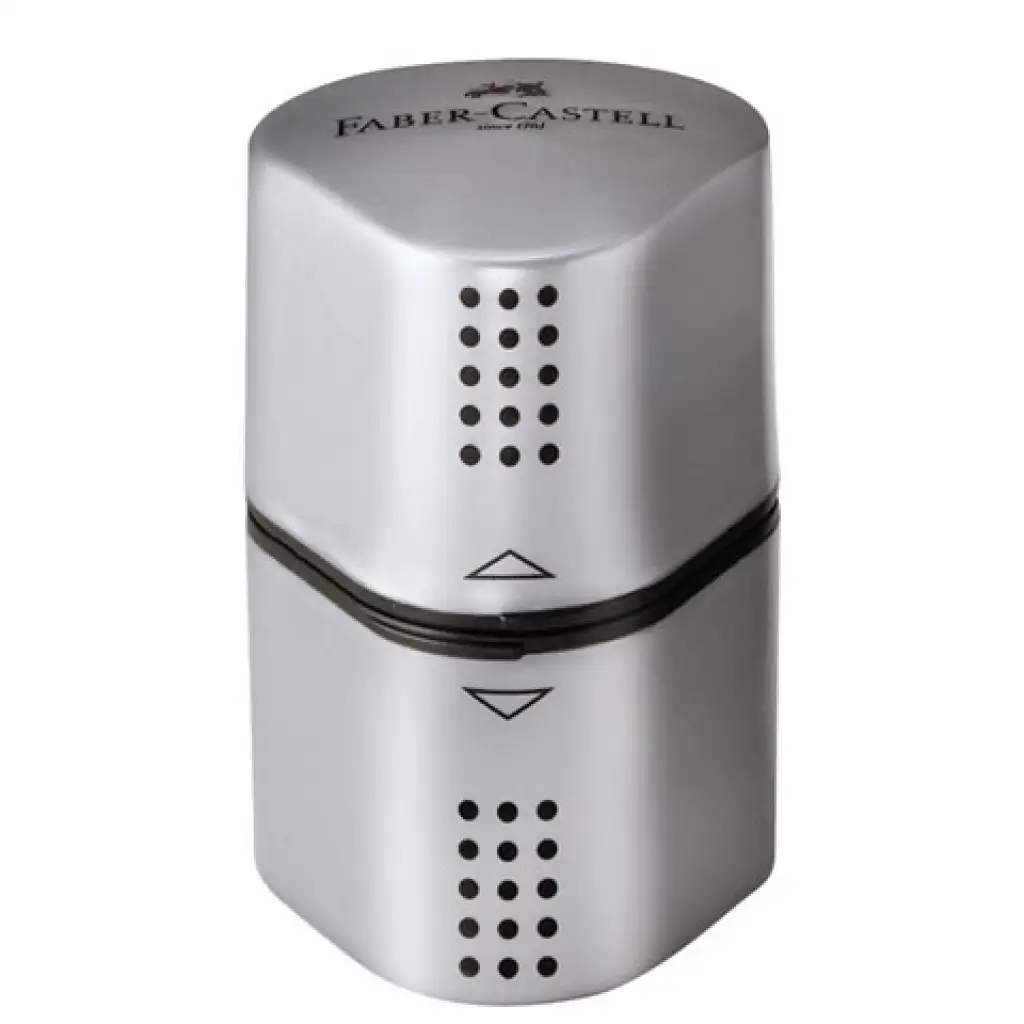 Faber-Castell: Grip Dreifach-Spitzer mit Behälter Silber kép 2
