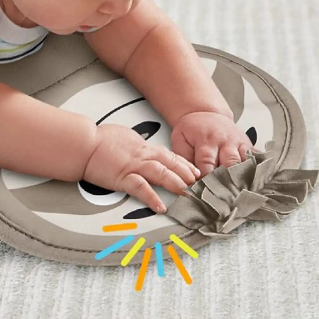 Fisher-Price: Faultier-Bauchkissen mit Geräusch und Vibration - Mattel kép 3