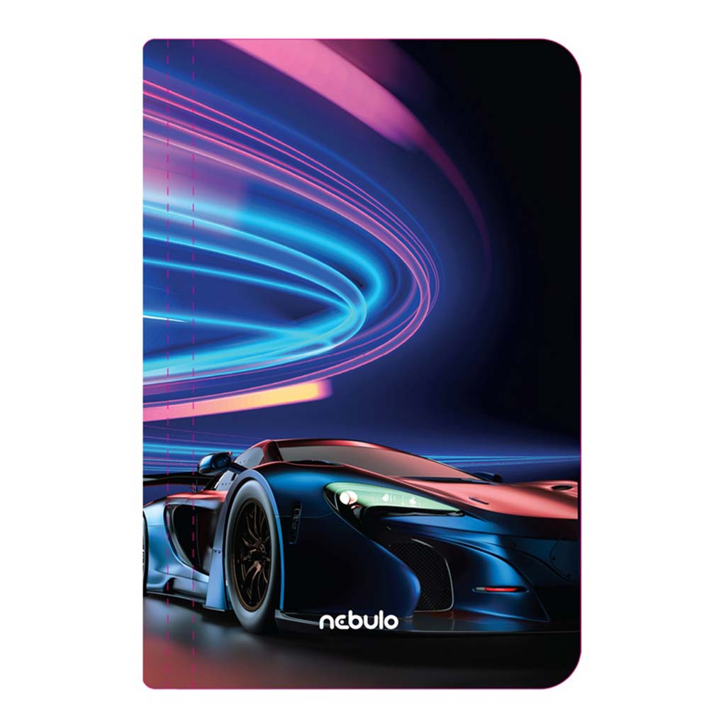 Nebulo: Gummimappe A4 Neon-Auto