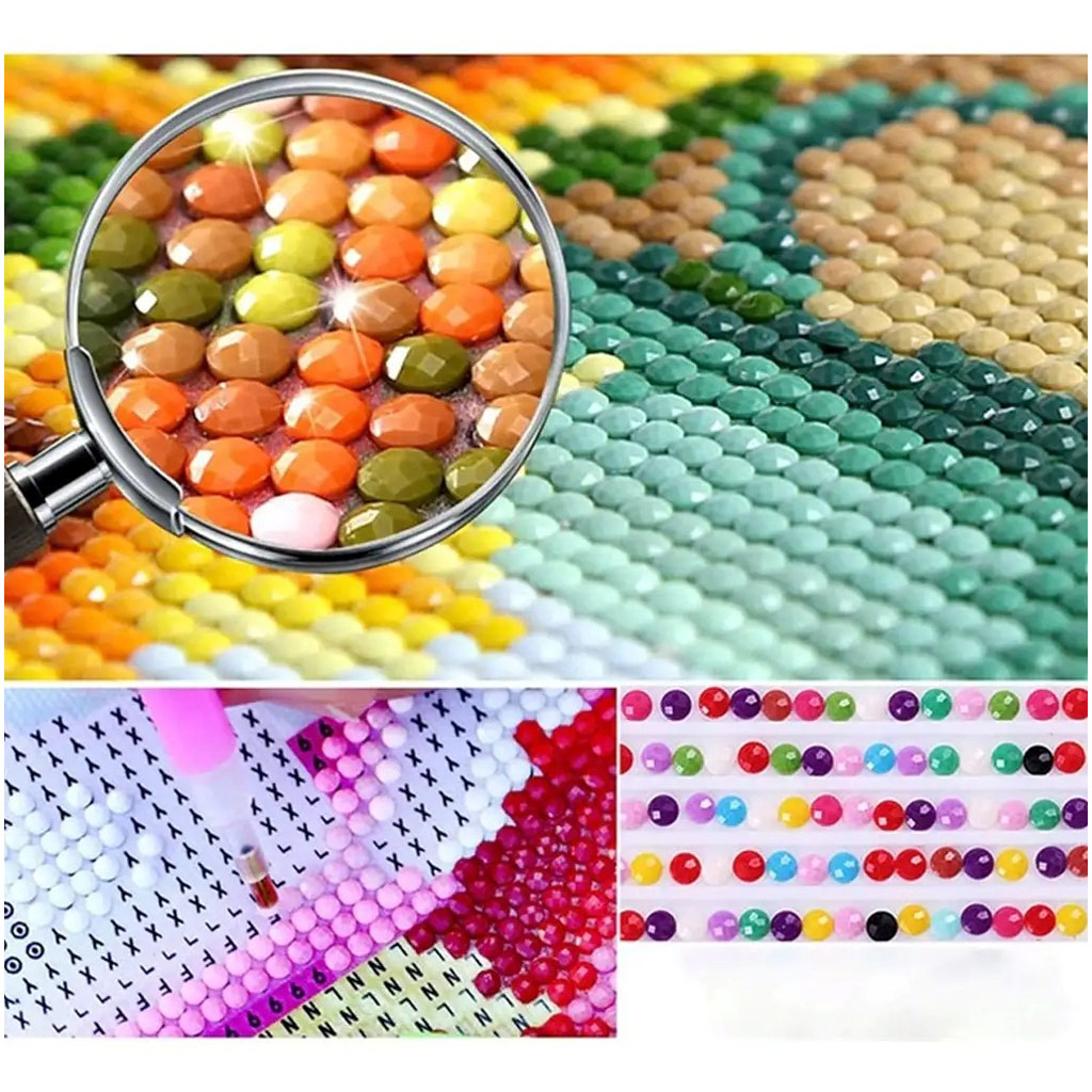 Diamantmalerei: Plüsch-Diamantmalset 40x50cm kép 3