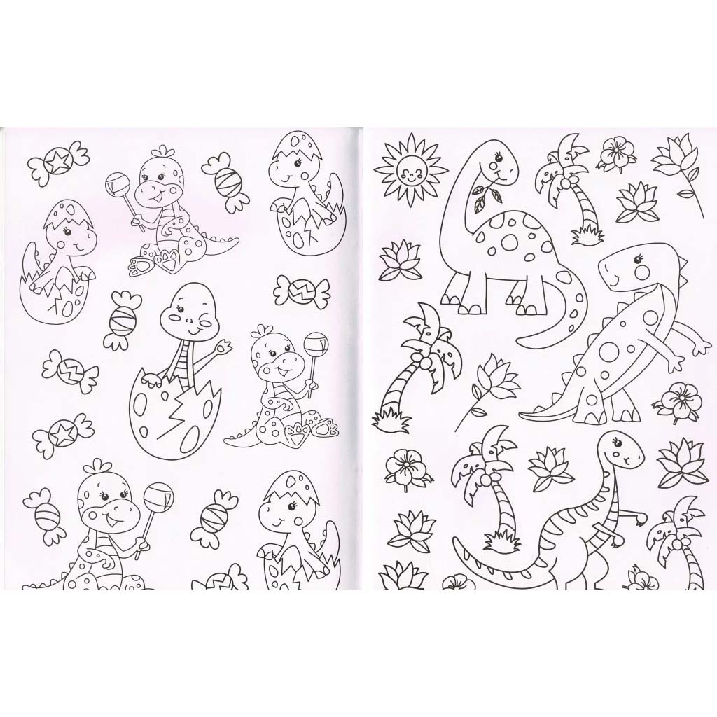 Diamant-Malbuch – Dinosaurier kép 2