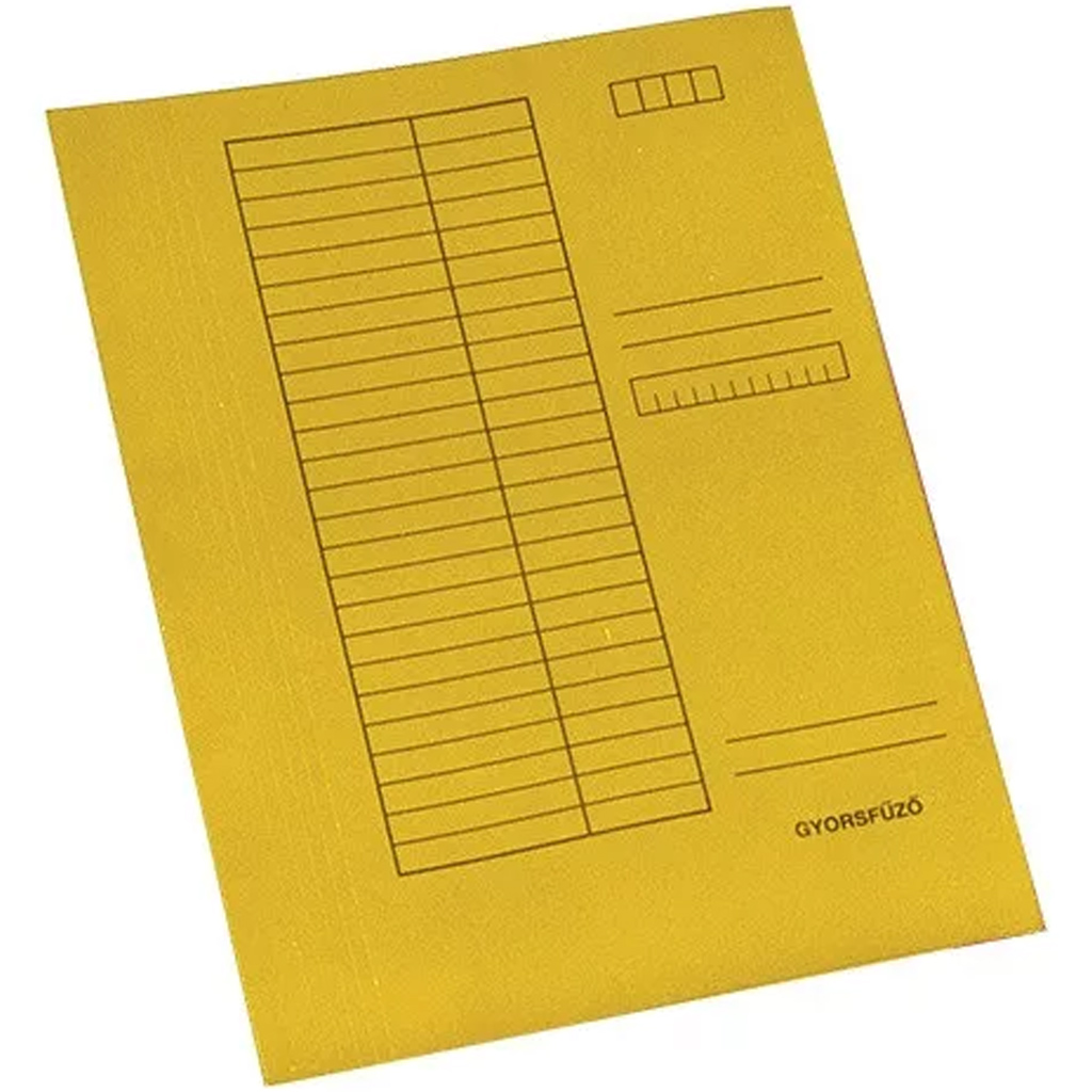 Gyorsfűző mappa pd A/4 230g sárga kép 1