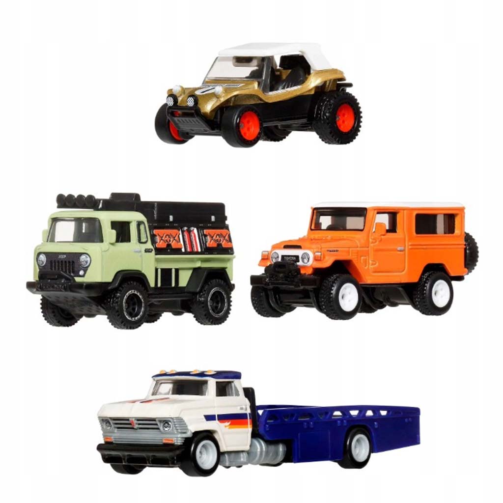 Hot Wheels: Premium Extrem-Abenteurer Spielzeugauto 4er-Pack - Mattel kép 2