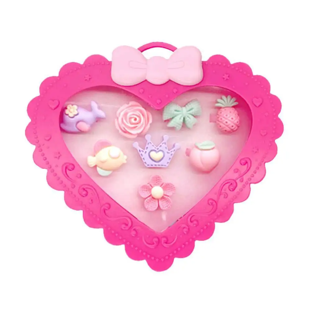 Ring-Set in herzförmiger Schachtel, 8 Stück, verschiedene Varianten kép 3