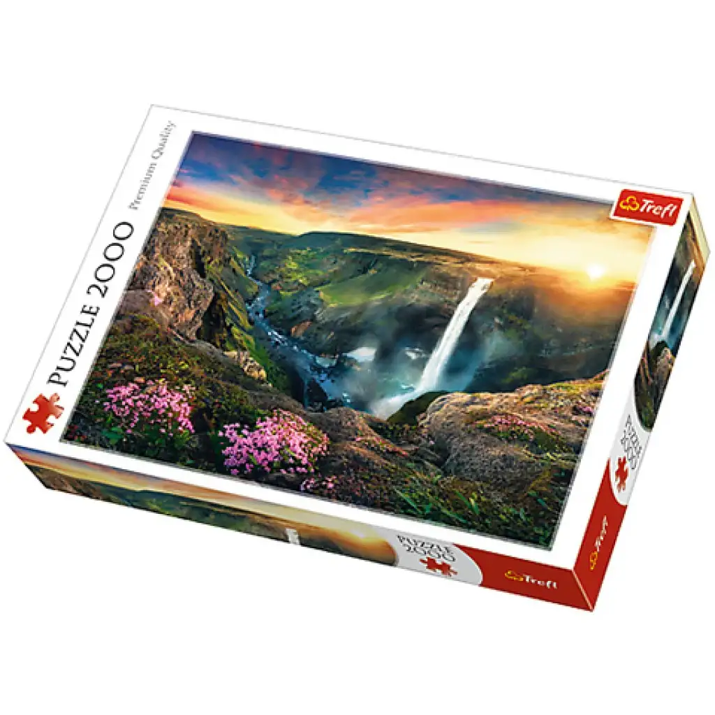 Haifoss Wasserfall, Island Puzzle 2000 Teile - Trefl