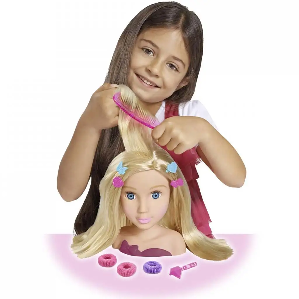 Blonder frisierbarer Puppenkopf mit Zubehör - Simba Toys kép 4