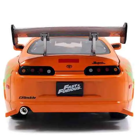 Fast & Furious: Brian Figur und Toyota Supra Automodell 1/24 - Simba Toys kép 5